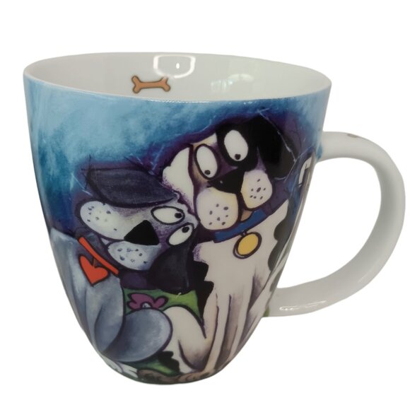 Menagerie Living Arts Funny Dog Mug Cups Set Of Three Excellent Condition - Picture 10 of 16